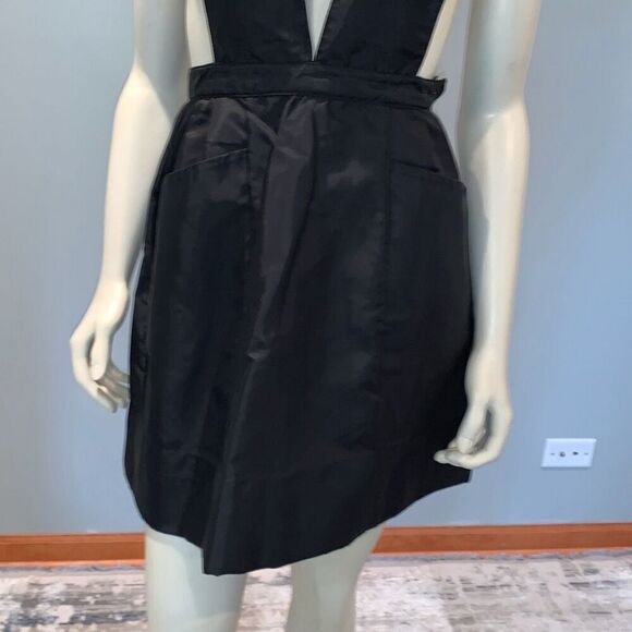 1950S VINTAGE ANGELICA NYLON PINAFORE UNIFORM DRESS SMALL - Picture 2 of 12